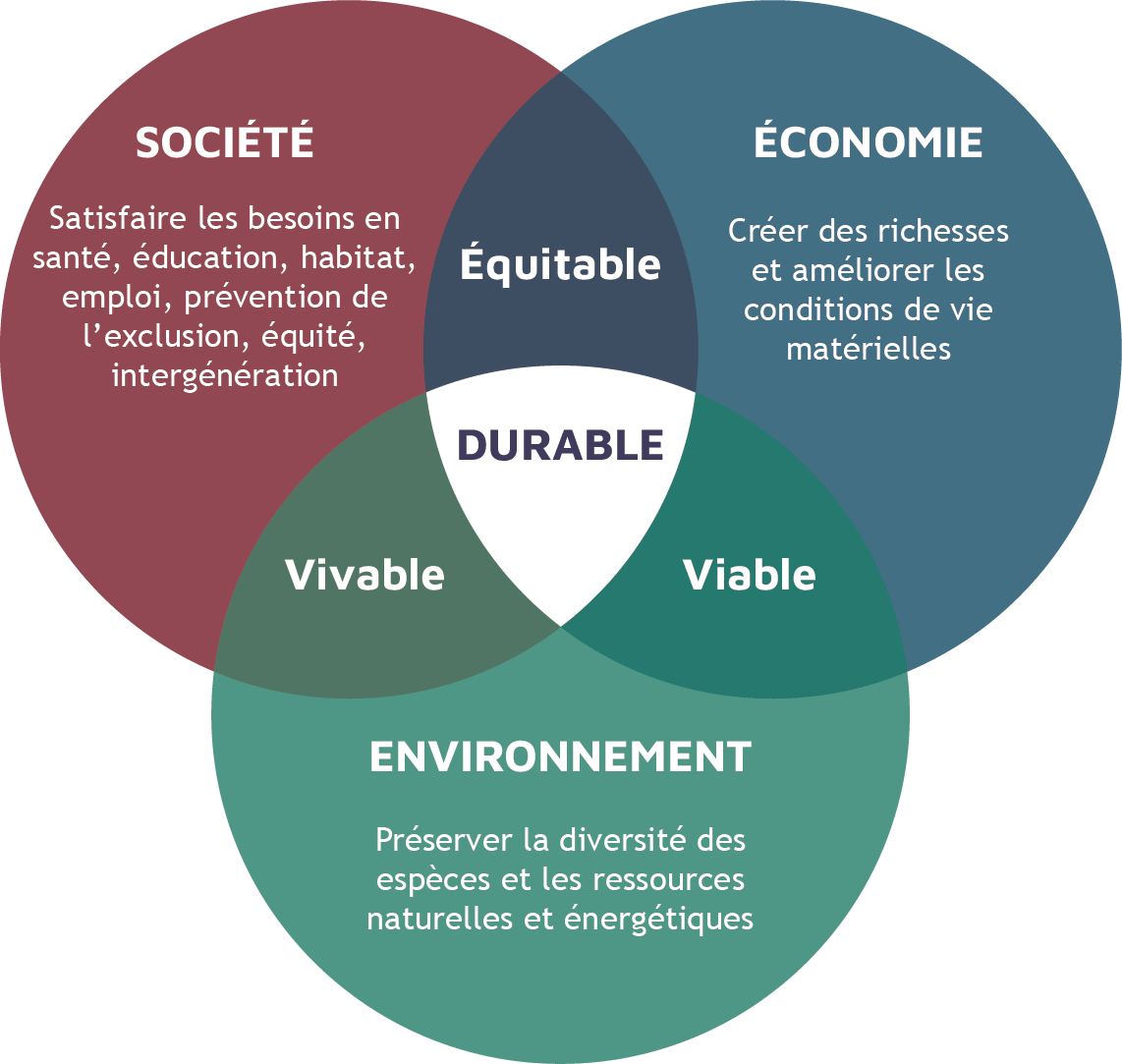 3 piliers RSE du développement durable