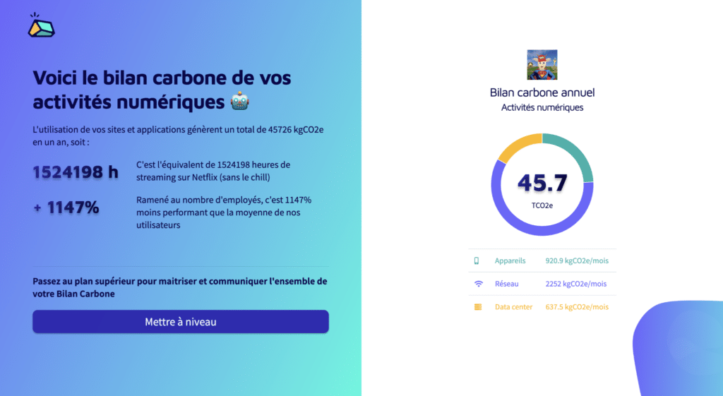 capture écran bolo carbo dédié à l'éco-conception