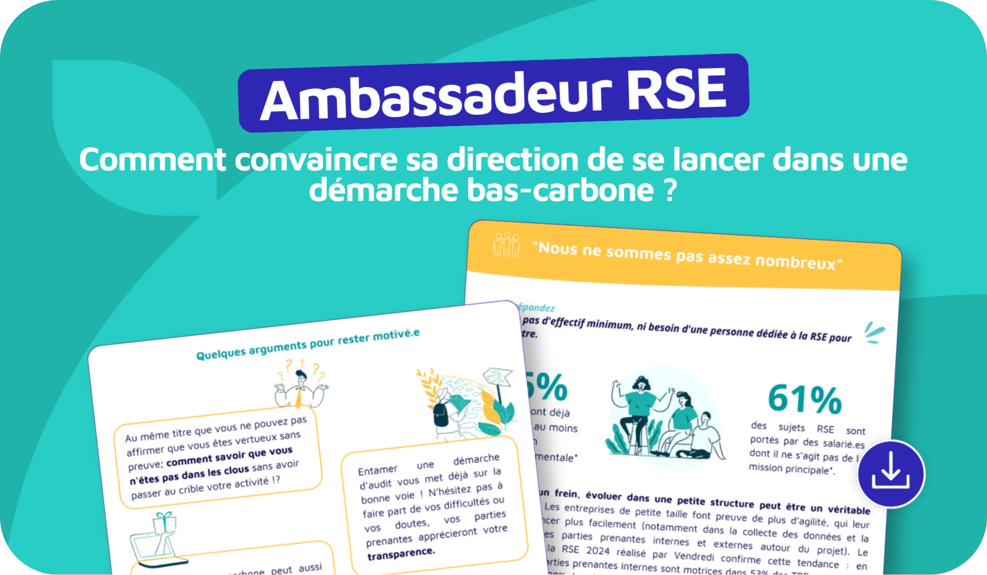 Guide gratuit : comment devenir ambassadeur RSE pour convaincre sa direction de se lancer dans une d&eacute;marche bas-carbone