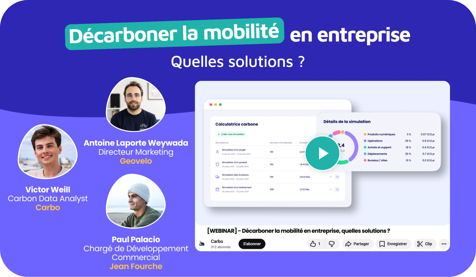 Webinar gratuit : comment d&eacute;carboner la mobilit&eacute; en entreprise
