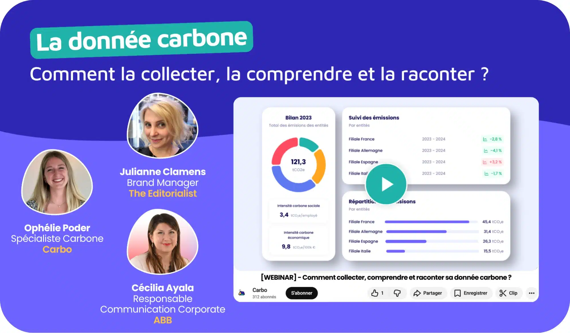 Webinaire gratuit sur la donn&eacute;e carbone