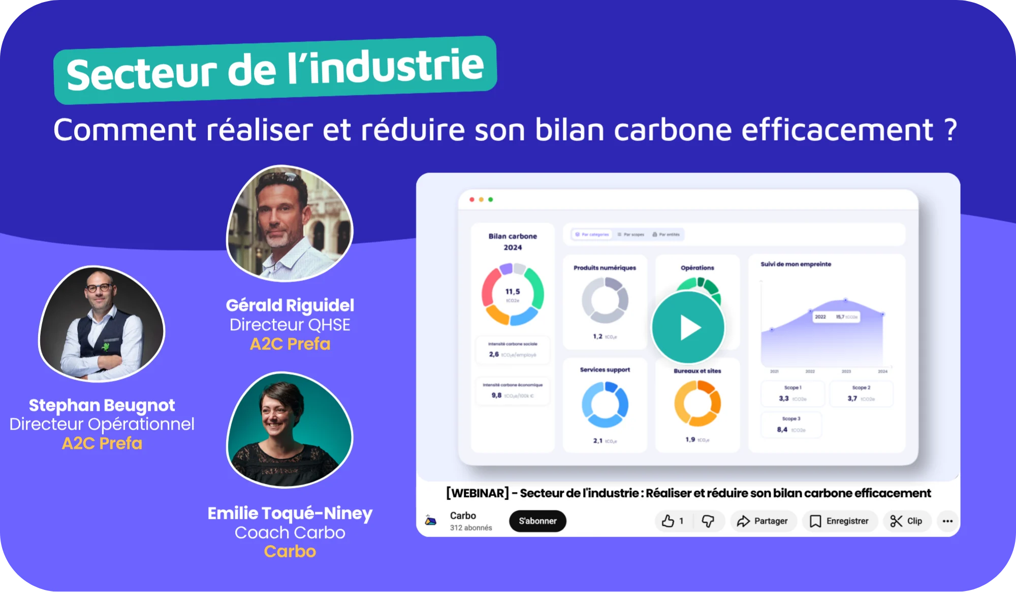 Webinar gratuit sur le bilan carbone dans le secteur de l'industrie
