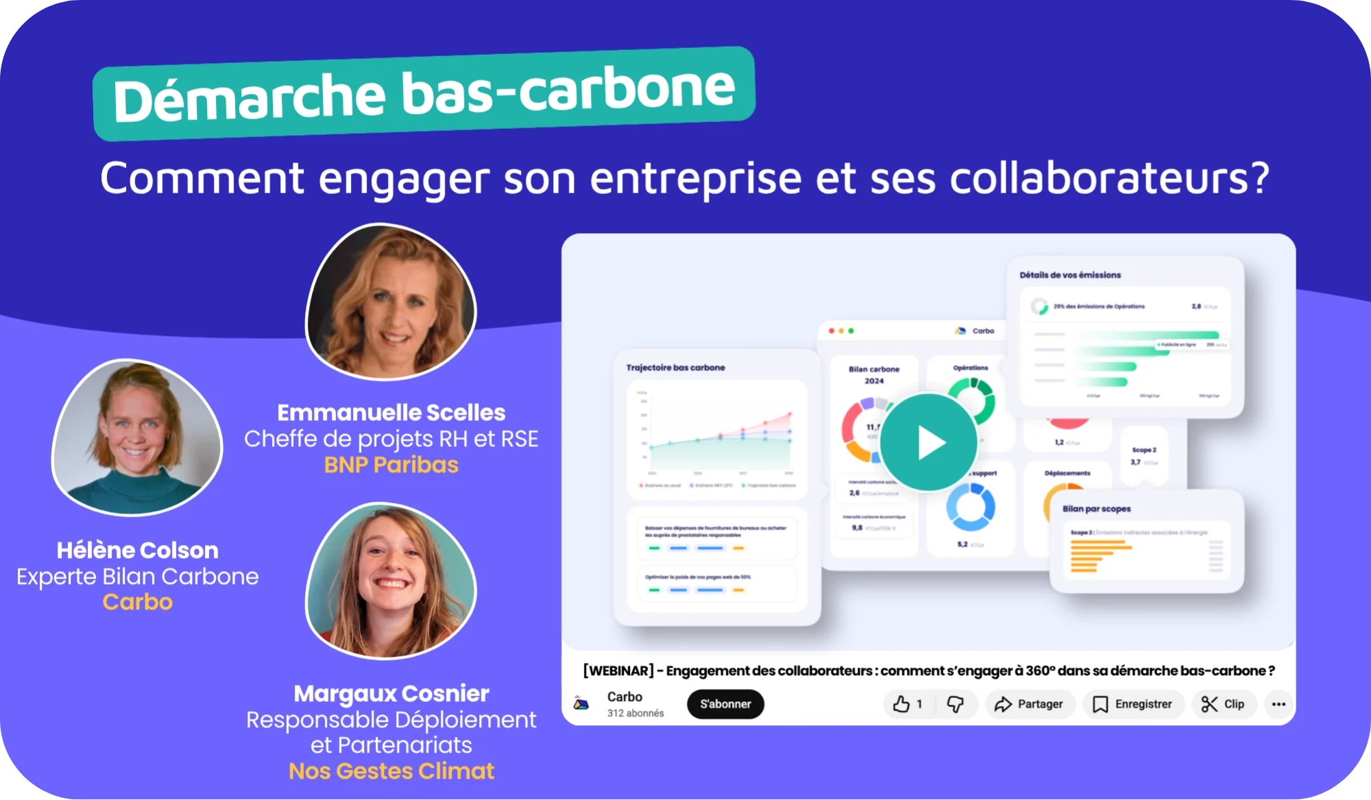 Webinaire gratuit d&eacute;marche bas carbone : comment engager son entreprise et ses collaborateurs ?