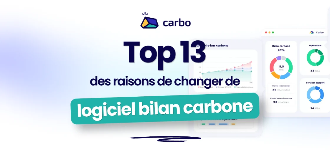 Miniature d'article : Top of 13 des raisons de changer de logiciel bilan carbone